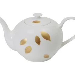 Teekannen Dibbern Gold Leaf Teekanne Rund 1,30ltr.