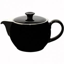 Teekannen Dibbern Solid Color Schwarz Teekanne 1,10ltr.