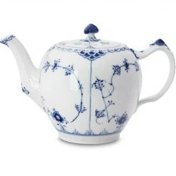 Teekannen Royal Copenhagen Musselmalet Halbspitze Teekanne 1,0ltr. 1102141