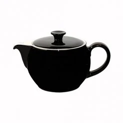 Teekannen Dibbern Solid Color Schwarz Teekanne 0,80ltr.