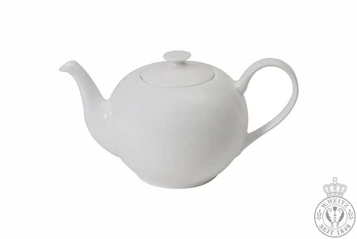 Teekannen Dibbern Bone China Weiß Classic Teekanne Rund 0,90ltr.