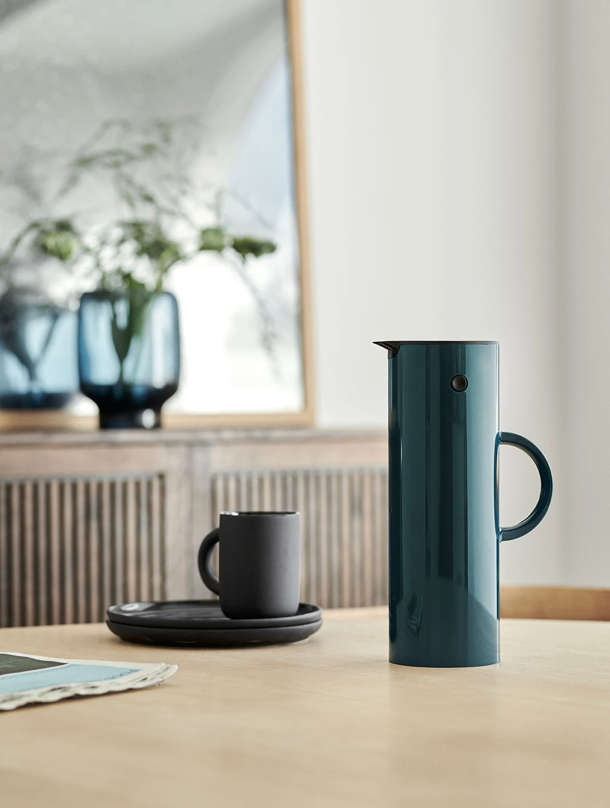 Isolierkannen Stelton EM77 Isolierkanne 1,0ltr. Light Grey/ Hellgrau 918 – Bild 2